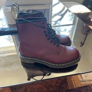 Dr. Martens Cherry Red Leather Boots